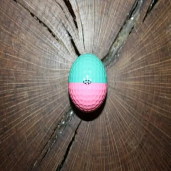 VINTAGE DARK AQUA AND LIGHT PINK PING GOLF BALL MUST SEE !!!! RARE!!!