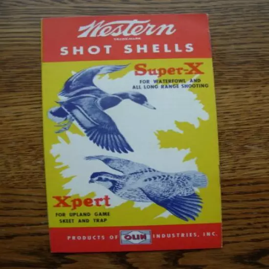 VINTAGE WESTERN SUPER X AND XPERT BROCHURE FORM F-13 CATALOG