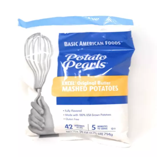 Excel Mashed Potato Pearls 28 Oz Pouch 2Pk Box