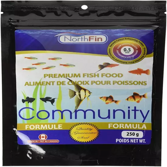 NorthFin Community Formula 0.5mm 250g Premium Fish Food Slow Sinking Pellets