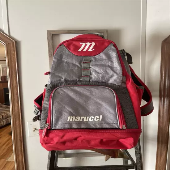 Red and Gray Marucci Sports Backpack