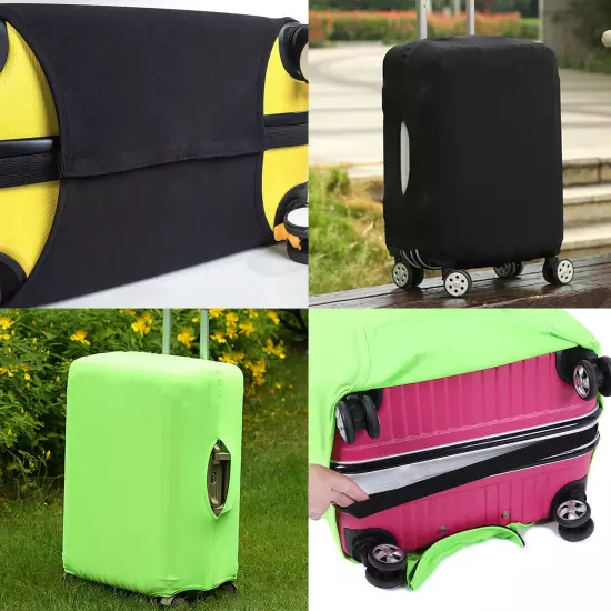 Simple Travel Suitcase Protective Cover Luggage Protector Elastic Dust Proof