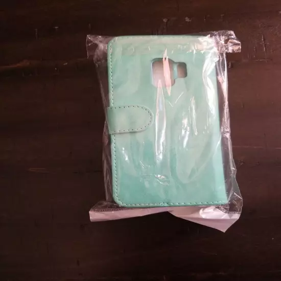 Fashion Case wallet compatible with galaxy Cover S9/G960 Mint Green Women 