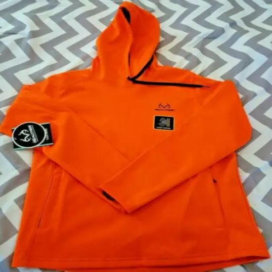 REALTREE Ladies Fleece Hoodie Scent Control Blaze Orange SIZE LARGE