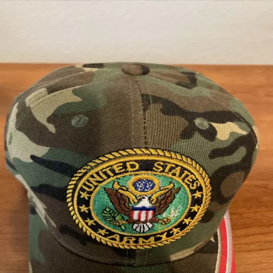 U.S. Army Hat Cap U.S. Warriors Military Official Headwear Strapback Embroidered