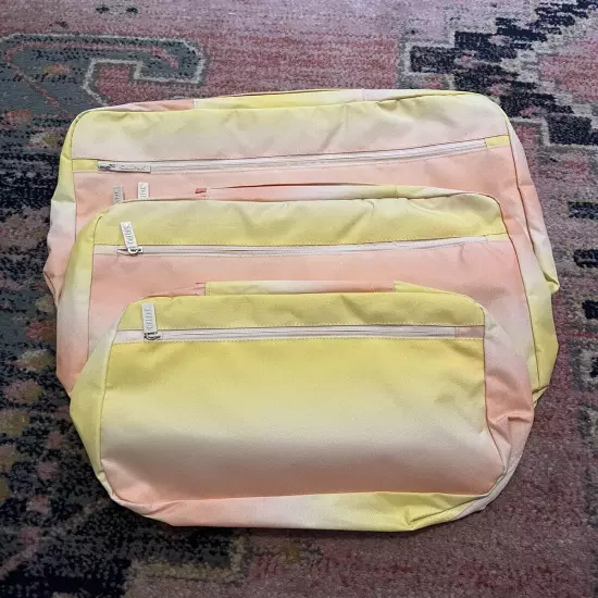 Calpack Set of 3 Packing Cubes in Sorbet Small, Medium & Large