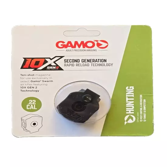 Gamo 10X GEN2 Quick-Shot mag .22 CAL Swarm Fusion / Maxxim