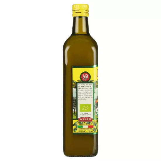 Partanna Organic Unfiltered Extra Virgin Olive Oil, 25.5 Fl Oz