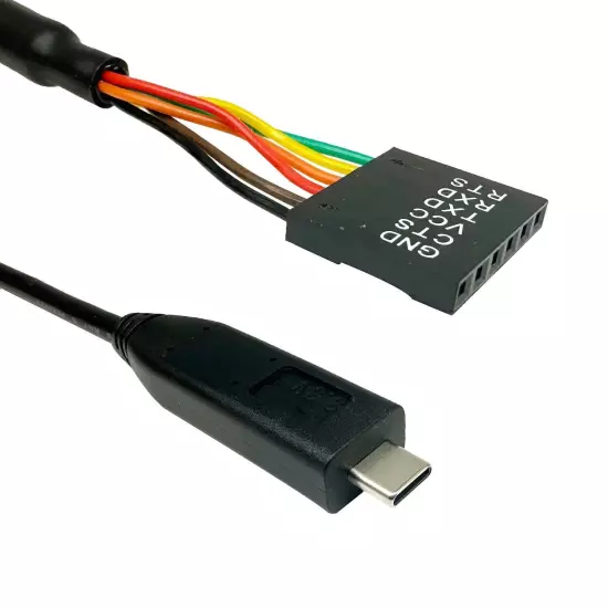 Teykst USB C to 33V TTL UART Serial Cable TTL232R3V3 with FT232 Chipset 6