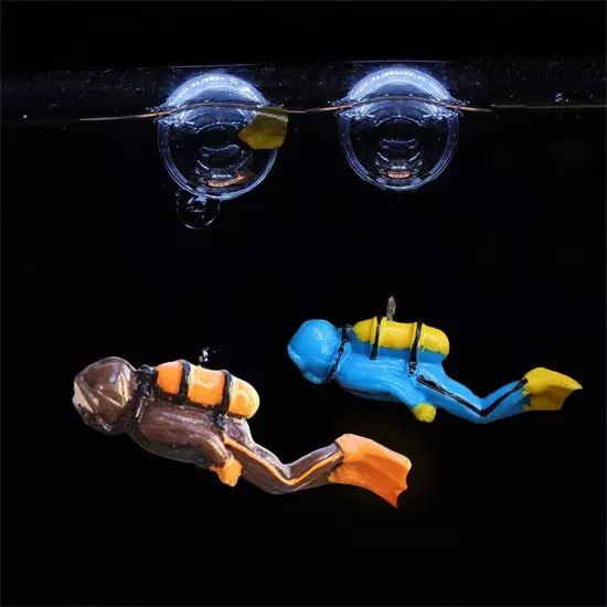 Aquarium Fish Tank Aquatic Landscape Diver Underwater Floating Ornament