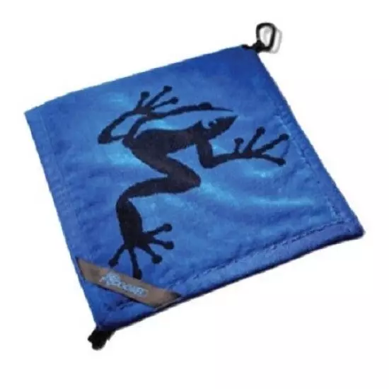 Frogger Golf Wet and Dry Amphibian Towel Blue Brand New Towels Accessories 