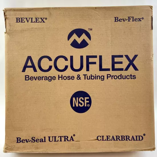 Accuflex BEV-FLEX NSF Beverage Hose .265 x .457" Blue 500' 1/4" ID P.E. 172-0452