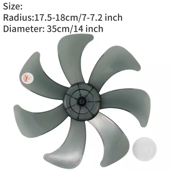 12/14/16/20 Inch Plastic Fan Blade Replacements for Standing Fan Table Fanner