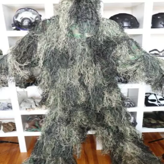 Ghillie Suit IRQ Jungle Forest Camouflage Ghillie 4 piece with bag Brand New 