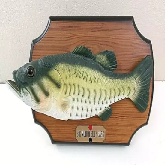 Big Mouth Billy Bass Singing Fish 2 Songs Take Me to the River Don't Worry 1999