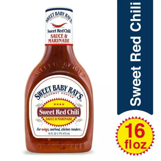 Sweet Baby Ray's Sweet Red Chili Sauce & Marinade 5 Pack – Size 16 oz Bottles