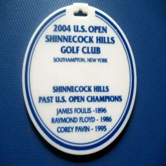 vtg PGA TOUR Golf Bag Tag - 2004 U.S. OPEN - Shinnecock Hills Golf Club gc