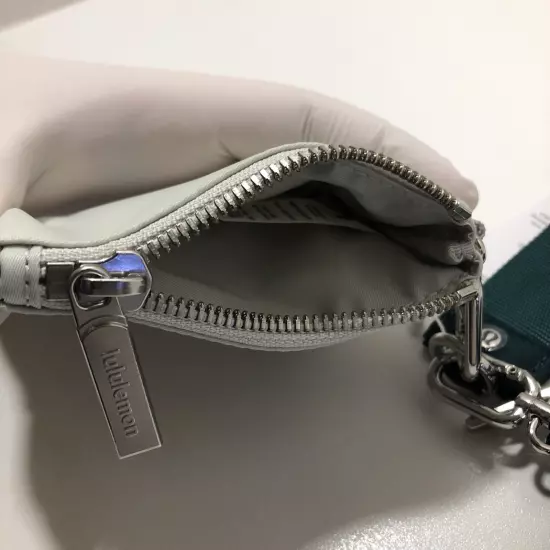 NWT Lululemon Dual Pouch Wristlet Vapor/Storm Teal | FREE SHIPPING