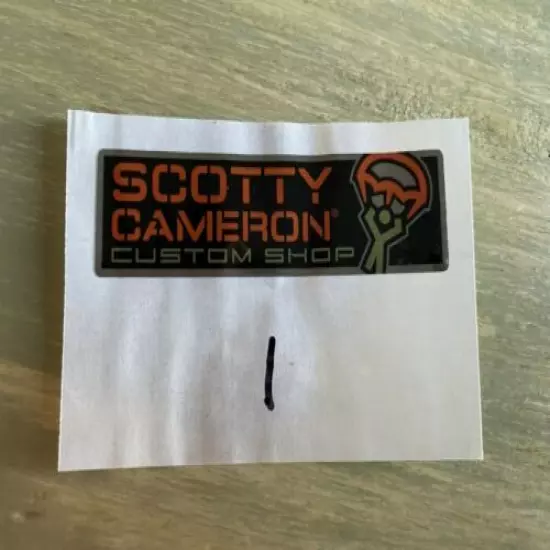 SCOTTY CAMERON CUSTOM SHOP SHAFT BAND STICKER TOY SOLDIER PARATROOPER GREEN