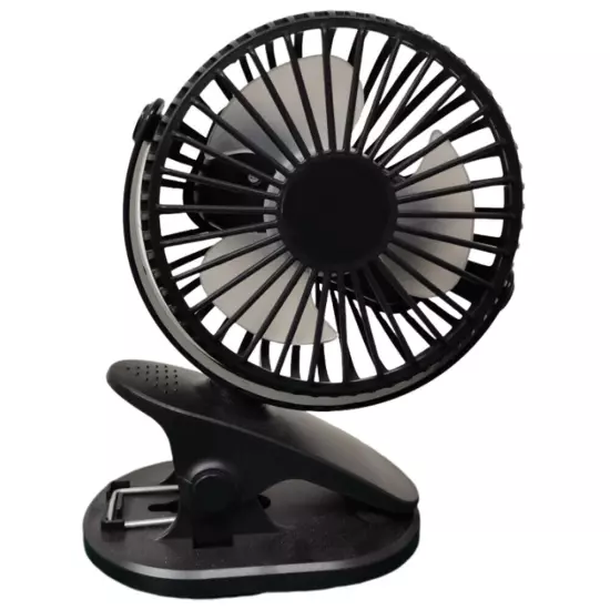 Clip On Fan Low Noise Desktop Fan Plug In 3 Speed 3 Blades for Tent Dorm Office