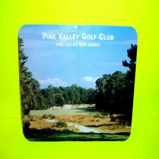 PINE VALLEY GOLF SCORECARD WITH LOGO VTG SLIGHT WEAR TO CARD RARE GOLF PIECE!