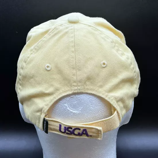 2014 U.S. Open Golf Hat Yellow Cotton Adult Adj Imperial USGA Pinehurst #2 Used