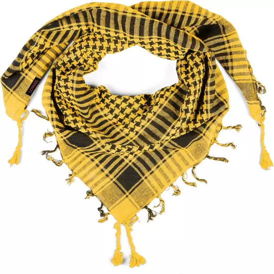 LOVARZI Shemagh Cottons Arab Keffiyeh Tactical Military Scarf Head Neck Face Wra