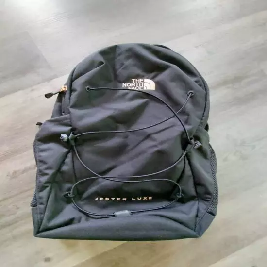 THE NORTH FACE Jester Luxe Everyday Laptop Backpack-BLACK/ROSE GOLD 