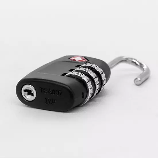 3X TSA Approved Luggage Lock Travel 3 Digit Combination Suitcase Padlock Black