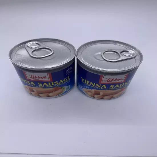 Libbys Vienna Sausage 4.6 Oz Lot Of 2 Cans 