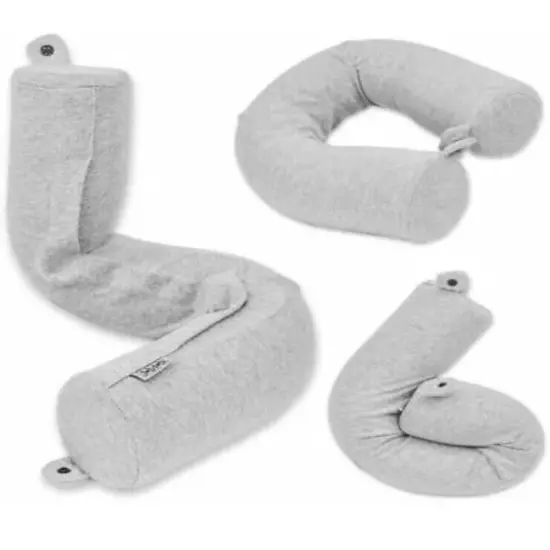 Dot&Dot Twist Memory Foam Travel Pillow Grey