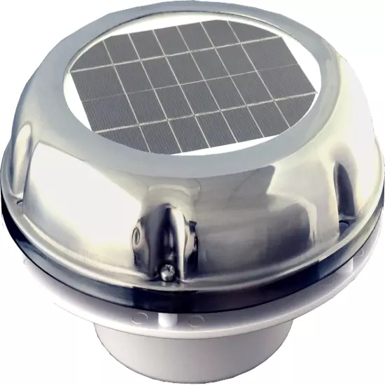 2.5W Solar Extractor Fan 60CFM Brushless Motor For Boat RV Truc Caravan Tent