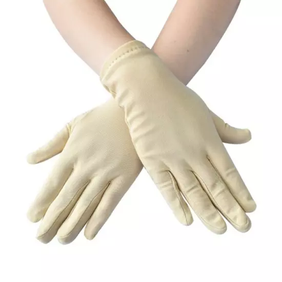 Women Satin Warm Gloves Full Finger Gloves Wedding Prom Costume 15 Colors