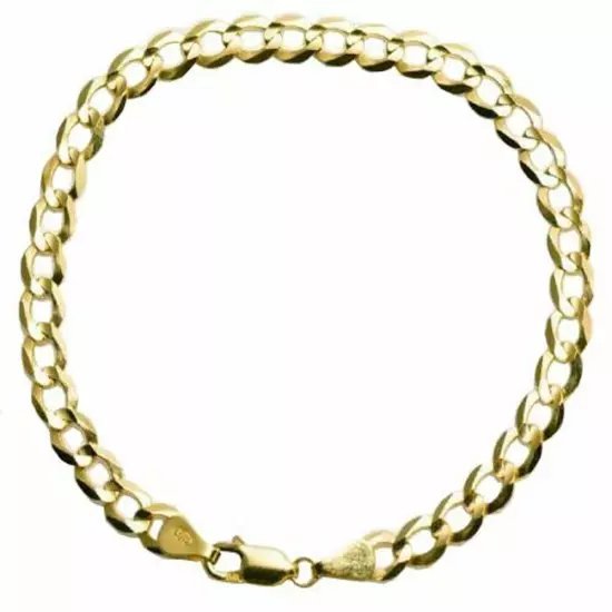 10k Yellow Gold Solid 3mm-12mm Cuban Link Chain Necklace Bracelet 7"-30"