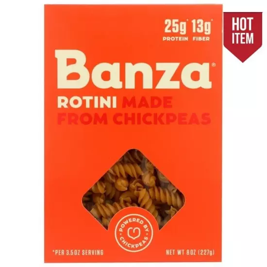 Banza Shells Pasta made from Chickpeas 8oz