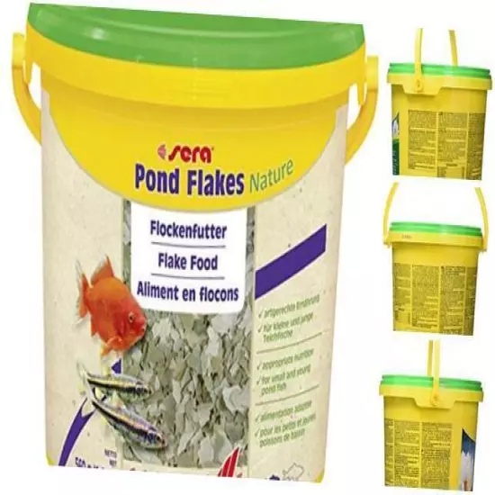  1 Piece Pond Flakes Fish Food, 1.3 lb/3800 ml 