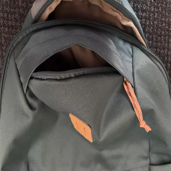 Brand New Never Used The North Face Teal Backpack w Orange Zippers. Many Pockets