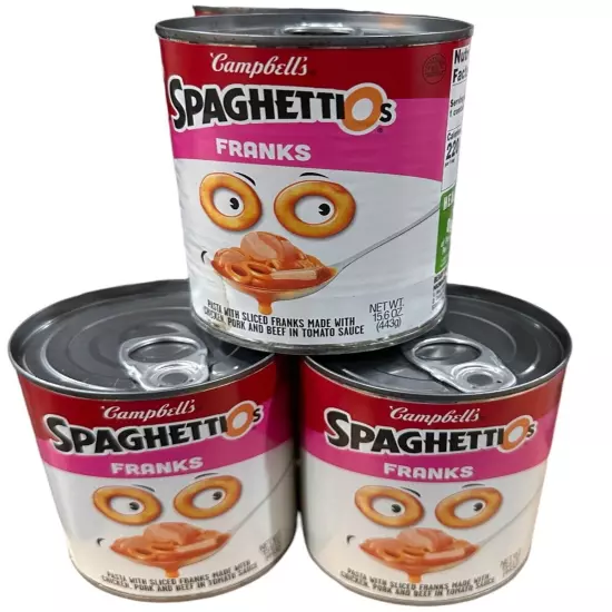 Spaghetti-O’s Spaghettios with Franks Hot Dogs DISCONTINUED BB 9/24 11 Cans READ