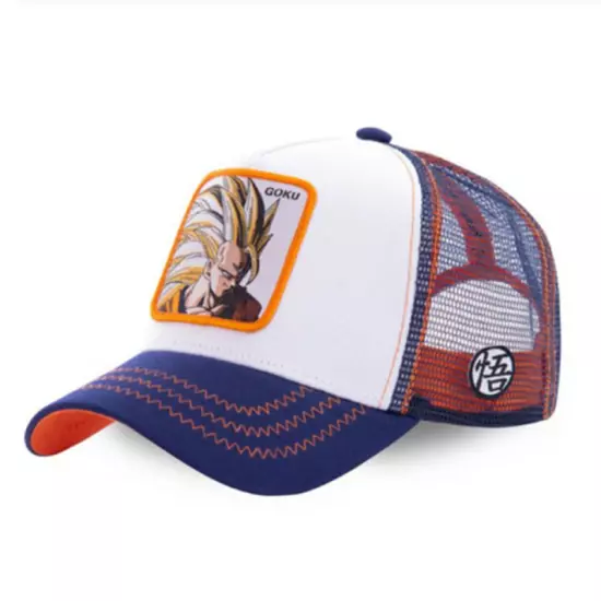 Anime Manga Dragon Ball Z Cartoon Mesh Snapback Trucker Fisher Baseball Cap Hat