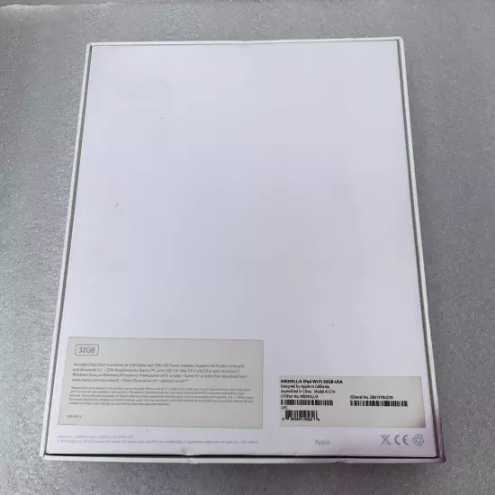 Empty Apple RETAIL BOX Original 2010 1st Apple iPad Inserts And Apple Decals