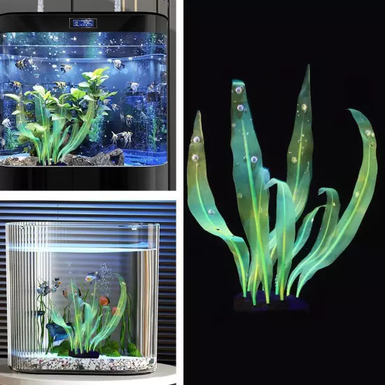 Aquarium Artificial Kelp Soft Silicone Plant Move with Water Hot