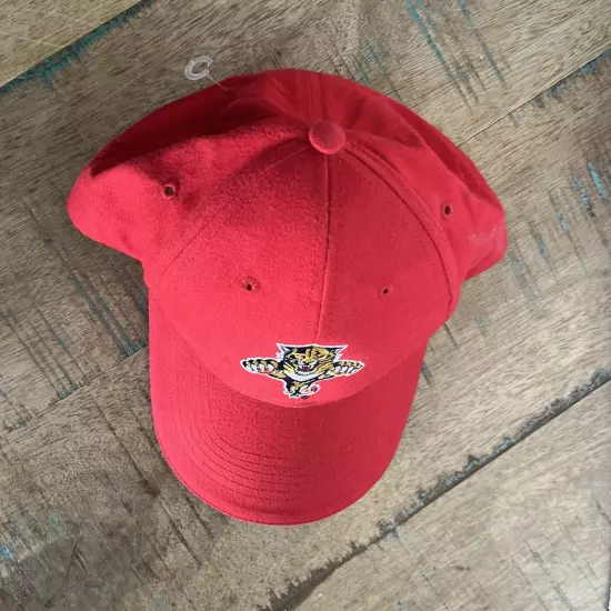 Florida Panthers NHL Hat Red Hat Adjustable Adult Size Red Hat Baseball Cap