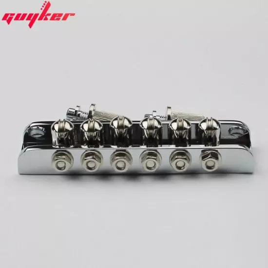 Chrome 6 String Guitar Bridge Roller Bridge For Guitar Mosrite Style Bridge