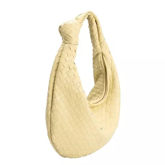 Melie Bianco Katherine Brigitte Satchel Oversized Edition Woven Knot Bag ANTHRO!