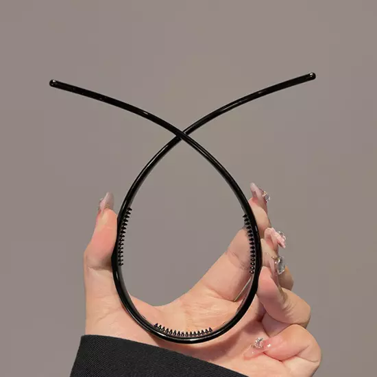 Sunglasses Shaped Headband Plastic Transparent Non-slip Hair Hoop Hair Tool