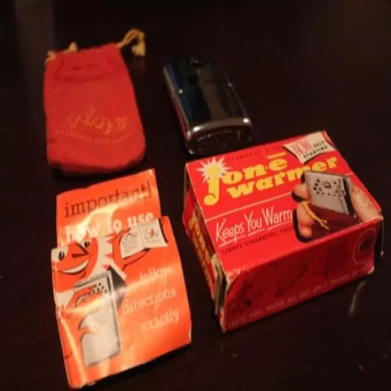 Jon-E Vintage G.I. Hand Warmer With Bag - Box - Instructions Read Description