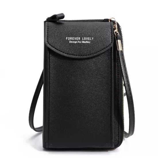 Cellphone Shoulder Bag Women PU Crossbody Bag Handbag Card Holder Bag