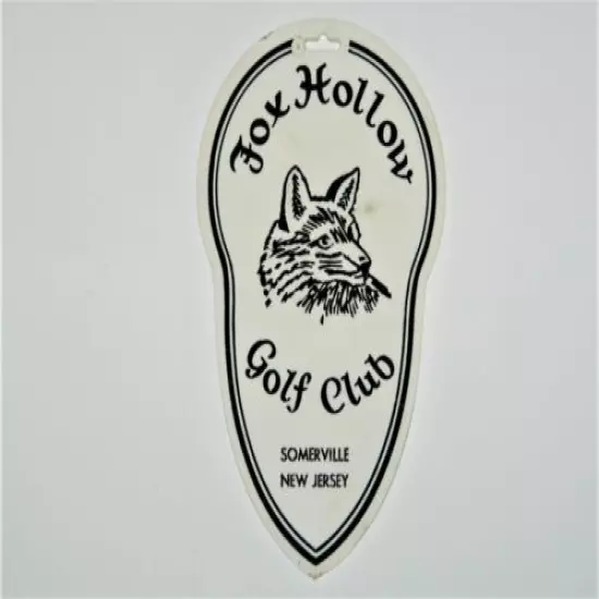 Fox Hollow Golf Club NJ, Bob Pfundheller PGA Professional, Golf Bag Tag, Used 