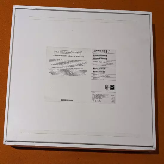 Replacement Empty Box Apple MacBook Pro 14" M2 Pro Chip Space Gray A2779