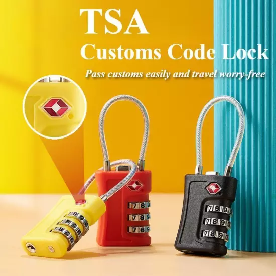 New Tsa Customs Code Lock Travel Luggage Password Lock Changeable Lock Padlock